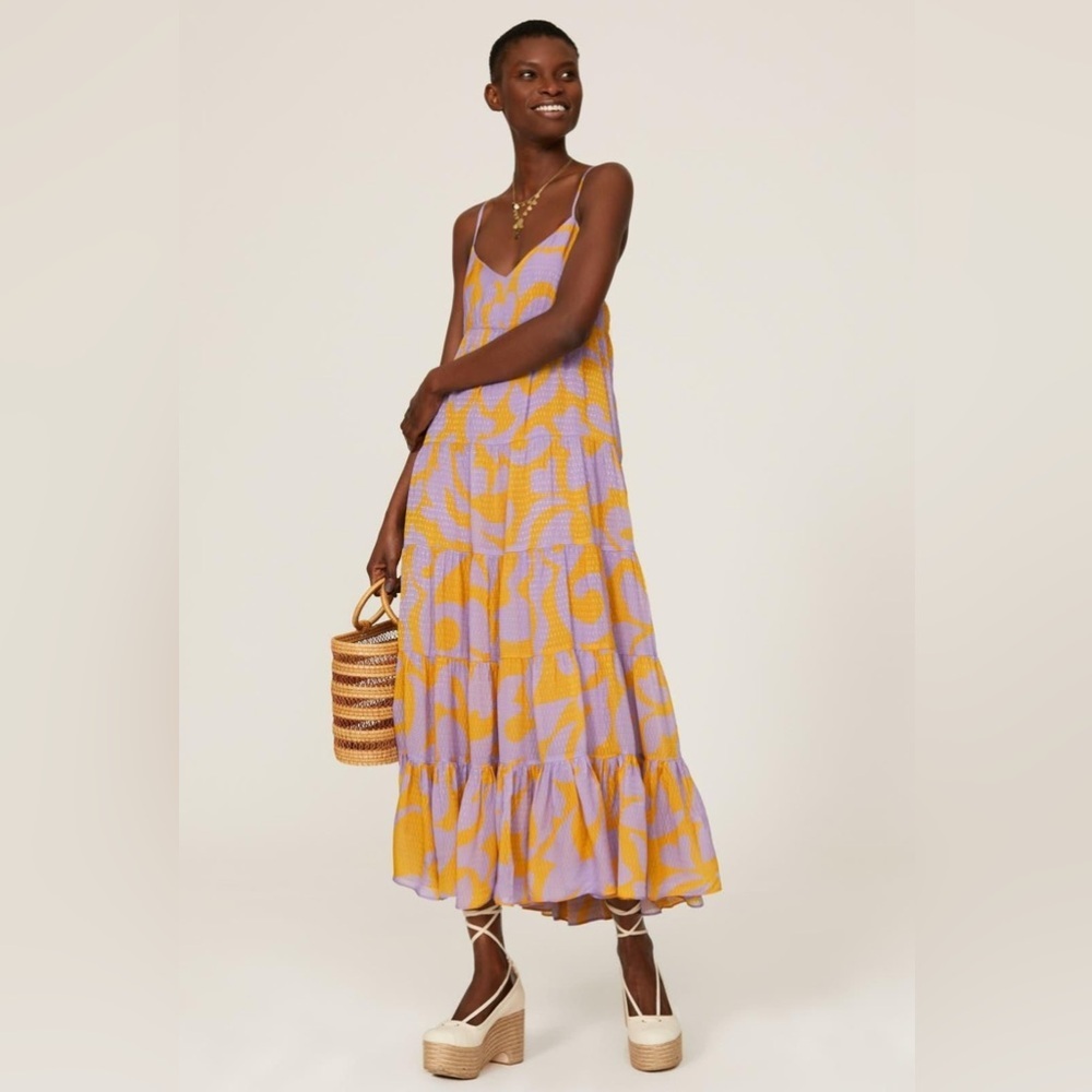 Rhode Josephine Abstract Midi Dress